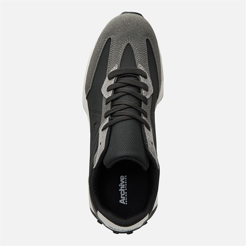 Archive Studios Mens Track Trainers Grey