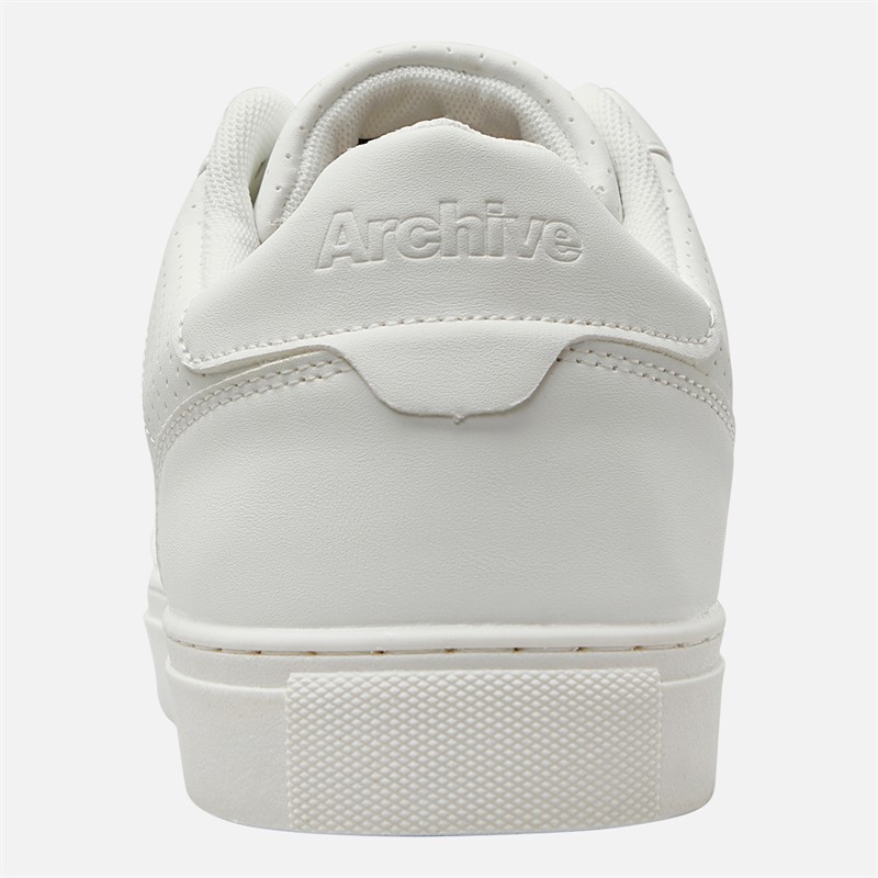 Archive Studios Mens Court Trainers White