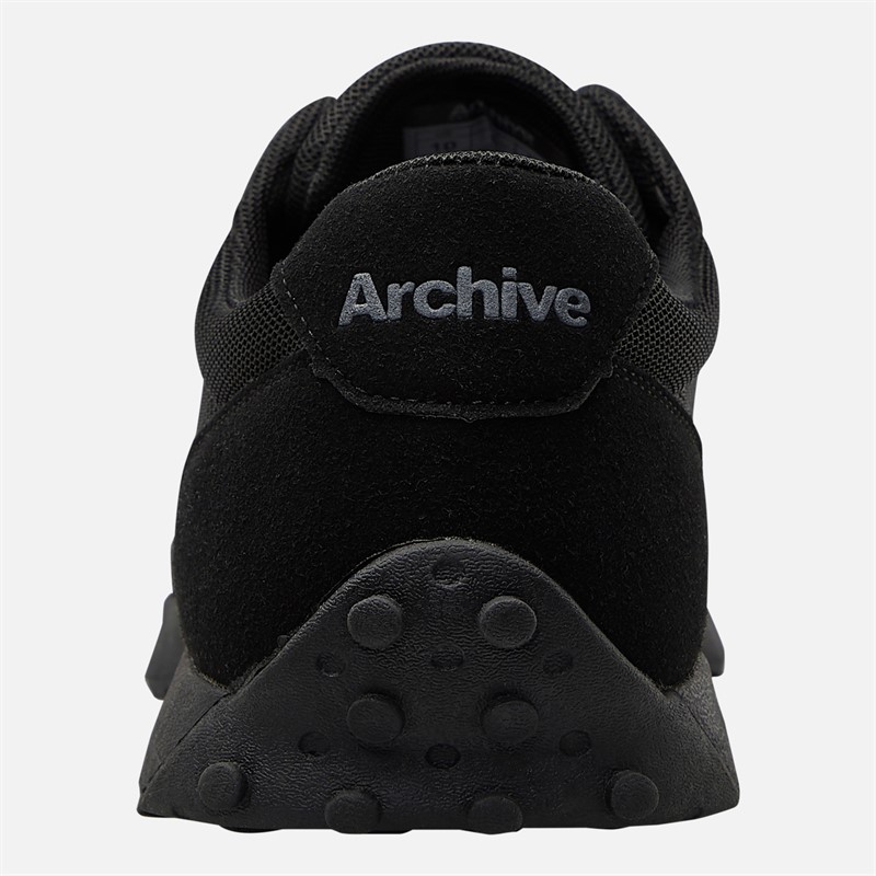 Archive Studios Mens Track Trainers Black