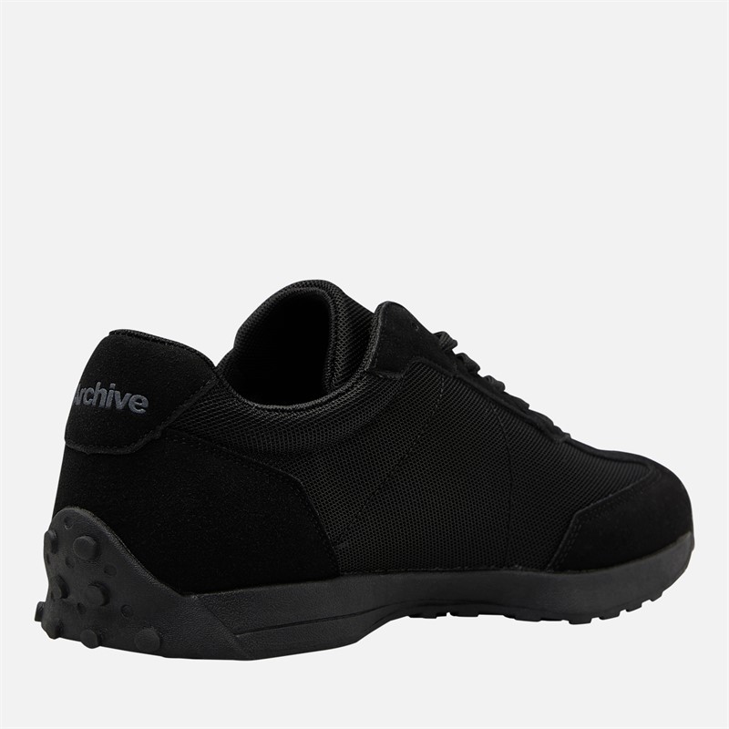 Archive Studios Mens Track Trainers Black