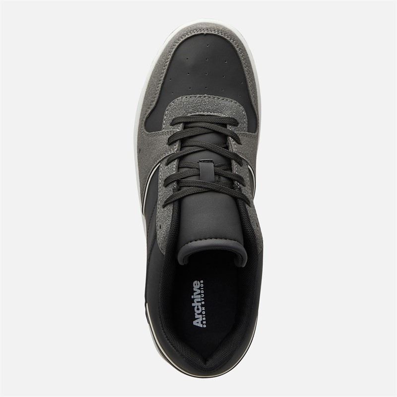 Archive Studios Mens Clous Trainers Black
