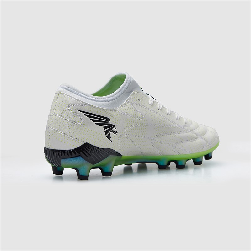 Joma Mens Evolution 25 FG Firm Ground Football Boots White/Fluoro Green