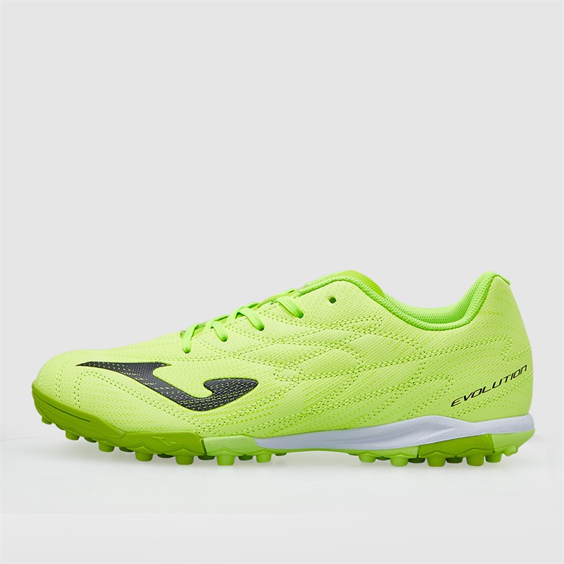 Joma Junior Evolution 25 TF Astro Turf Football Boots Fluoro Green