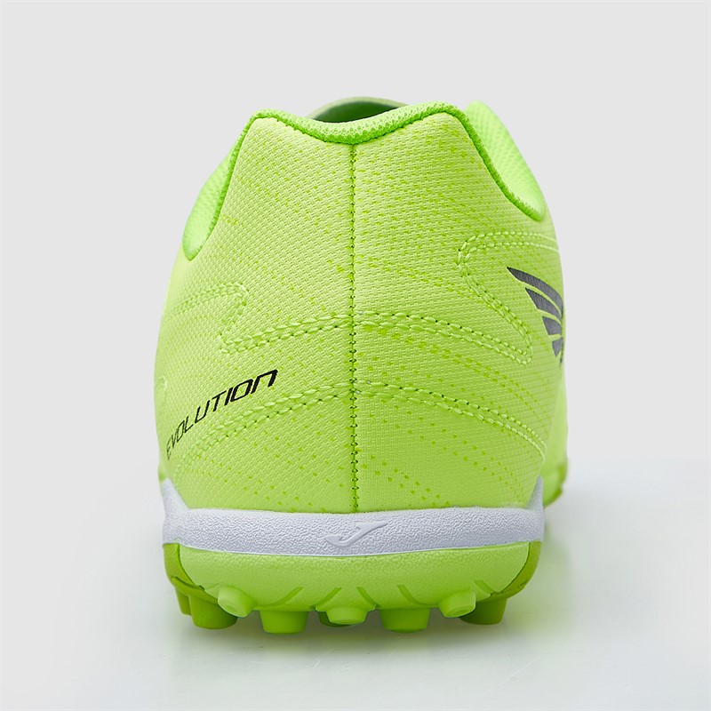 Joma Junior Evolution 25 TF Astro Turf Football Boots Fluoro Green