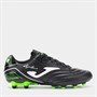 Joma Mens Aguila 25 FG Firm Ground Football Boots Black/Fluoro Green