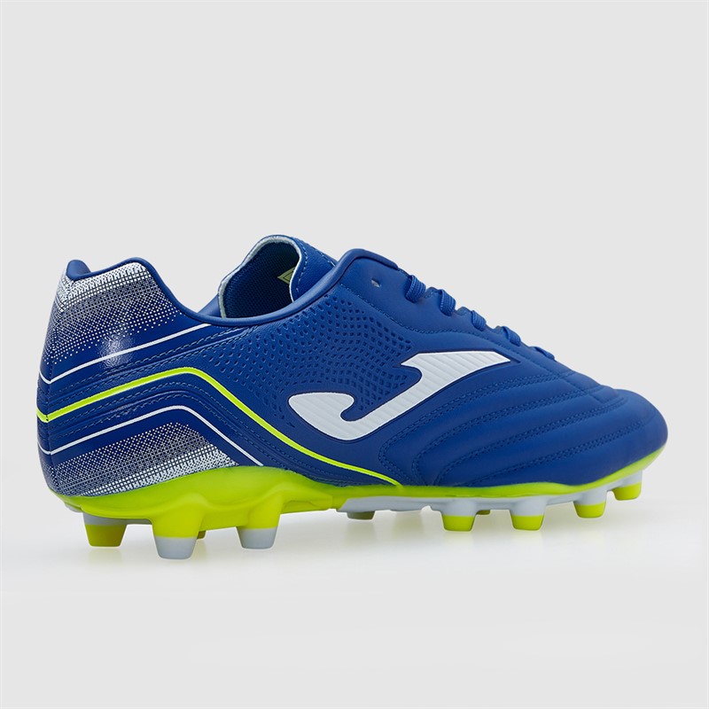 Joma Mens Aguila 25 FG Firm Ground Football Boots Royal Blue/Fluoro Yellow