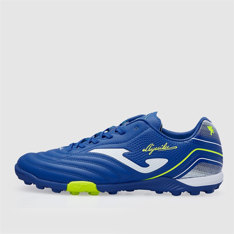 Joma Mens Aguila 25 TF Astro Turf Football Boots Royal Blue/Fluoro Yellow