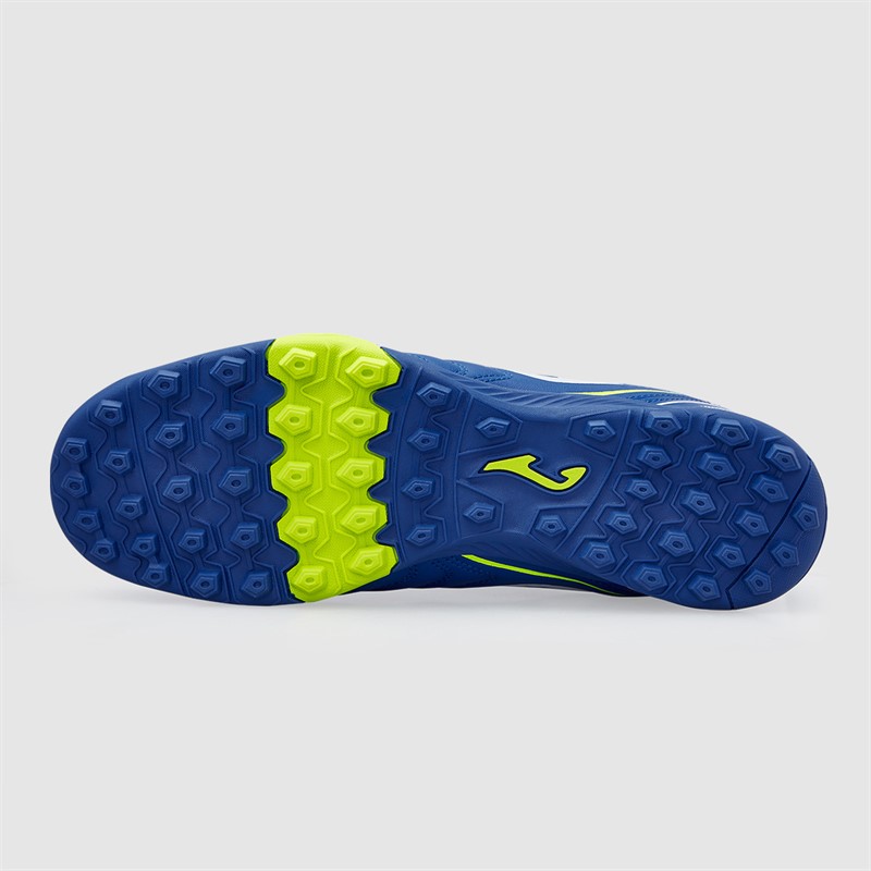 Joma Mens Aguila 25 TF Astro Turf Football Boots Royal Blue/Fluoro Yellow