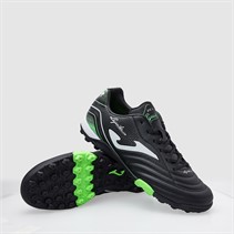 Joma Mens Aguila 25 TF Astro Turf Football Boots Black/Fluoro Green