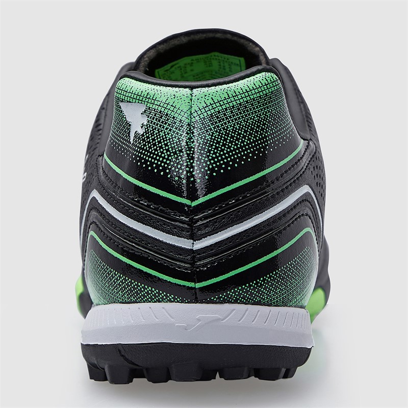 Joma Mens Aguila 25 TF Astro Turf Football Boots Black/Fluoro Green