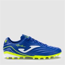 Joma Mens Aguila 25 AG Artificial Grass Football Boots Royal Blue/Fluoro Yellow