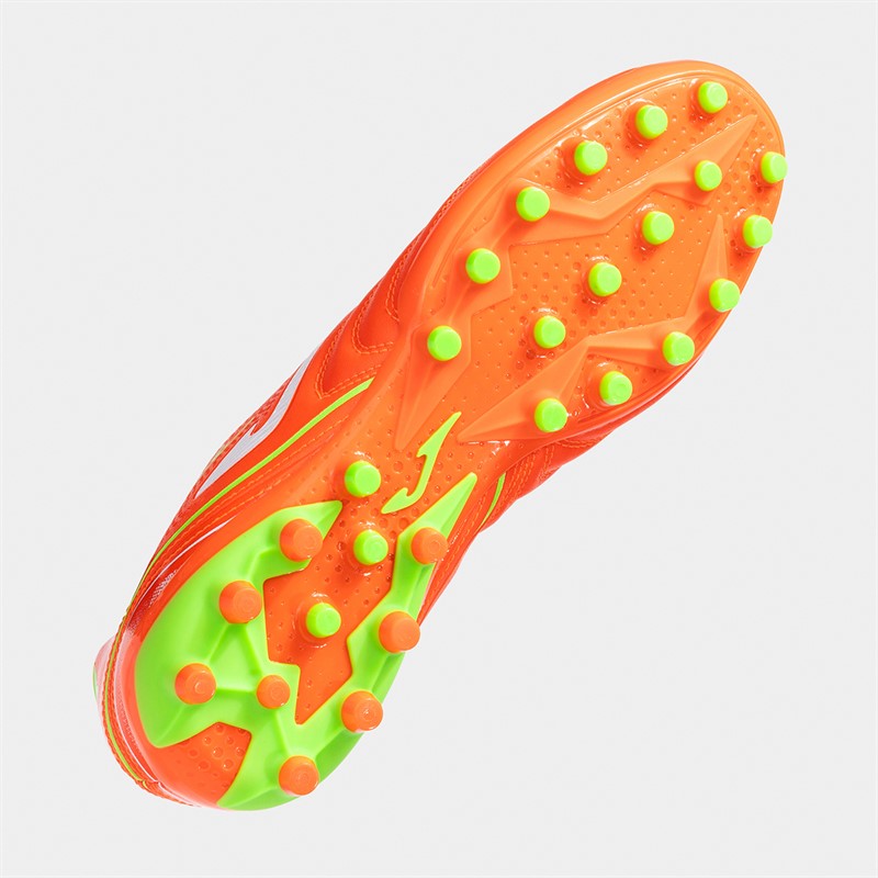 Joma Mens Aguila 25 AG Artificial Grass Football Boots Fluoro Orange