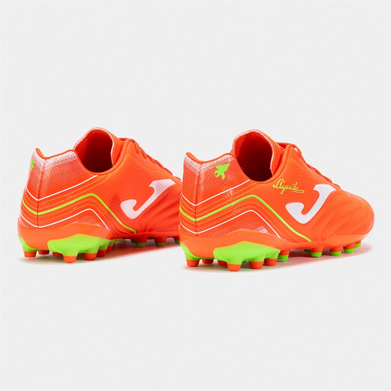 Joma Mens Aguila 25 AG Artificial Grass Football Boots Fluoro Orange