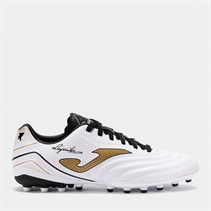 Joma Mens Aguila 25 AG Artificial Grass Football Boots White/Gold