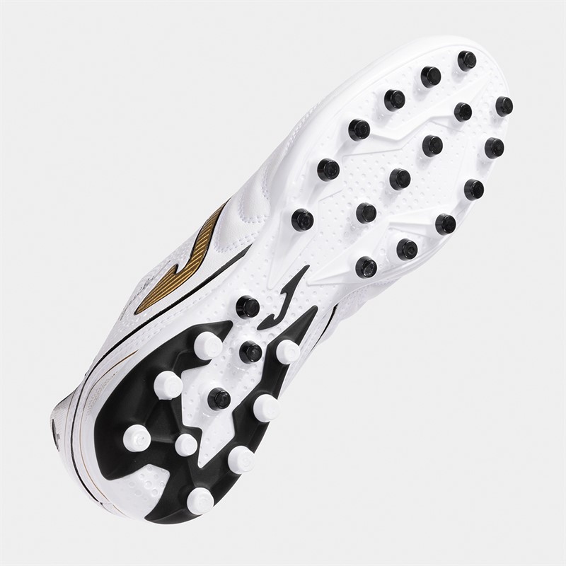 Joma Mens Aguila 25 AG Artificial Grass Football Boots White/Gold