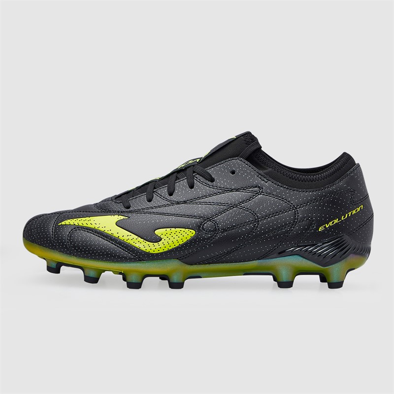 Joma Mens Evolution 25 FG Firm Ground Football Boots Black/Yellow