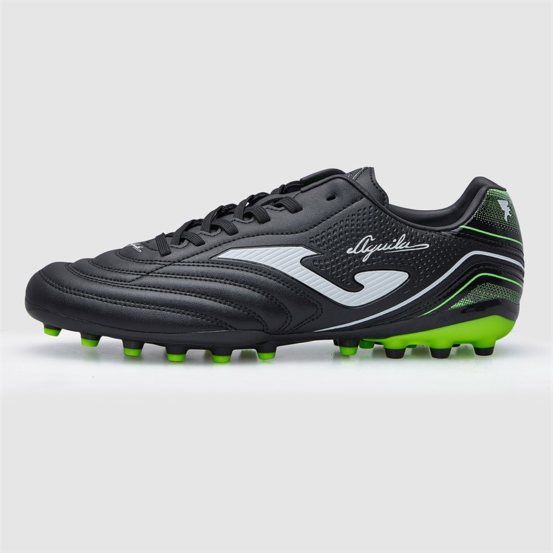 Joma Bottes de football Homme Aguila 25 AG terrain synthétique Noir/Fluoro Green