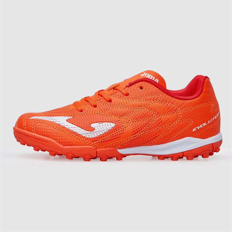 Joma Junior Evolution 25 TF Astro Turf Fodboldstøvler Fluoro Orange