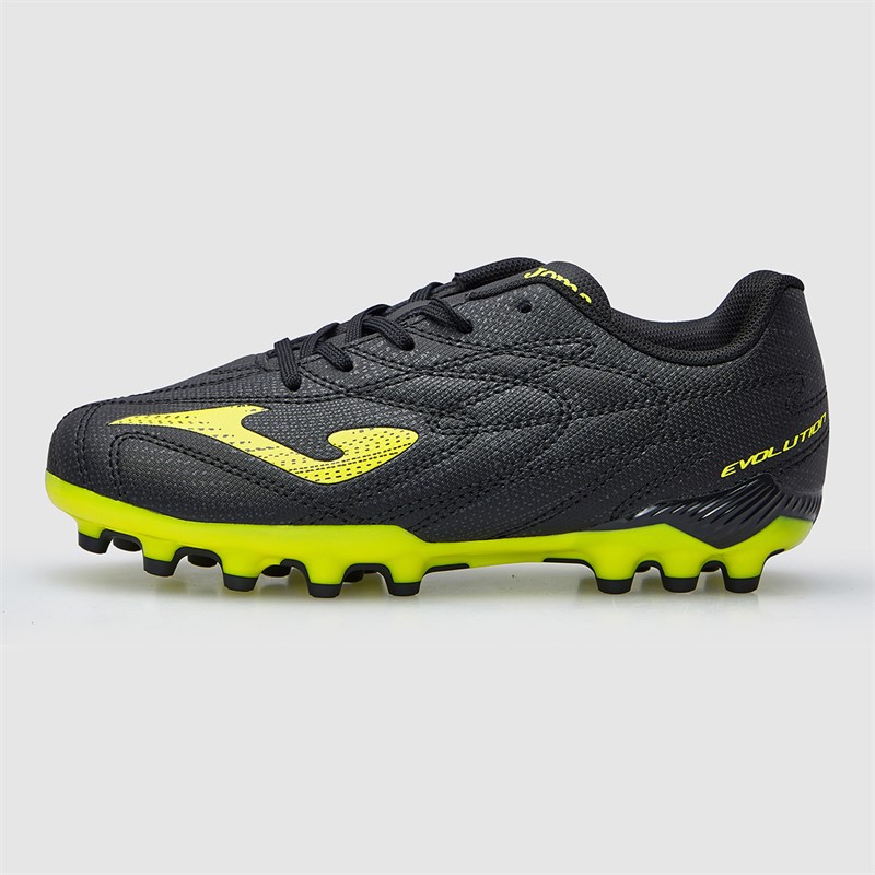 Joma Junior Evolution 25 AG Kunstgræs Fodboldstøvler Sort