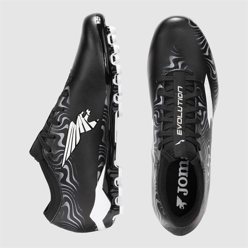 Joma Herren Evolution 25 AG Kunstrasen Fußballschuhe Schwarz/Fuschia