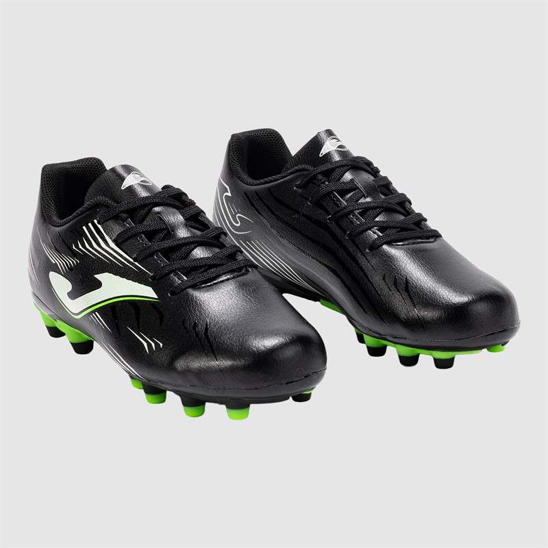 Joma Junior Propulsion 25 FG Kunstrasen Fussballschuhe Schwarz