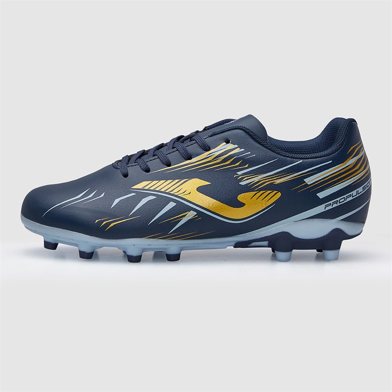 Joma Junior Propulsion 25 FG Fast Jord Fodboldstøvler Navy Blue