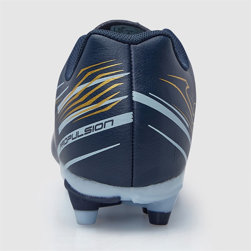 Joma Junior Propulsion 25 FG Fast Jord Fodboldstøvler Navy Blue