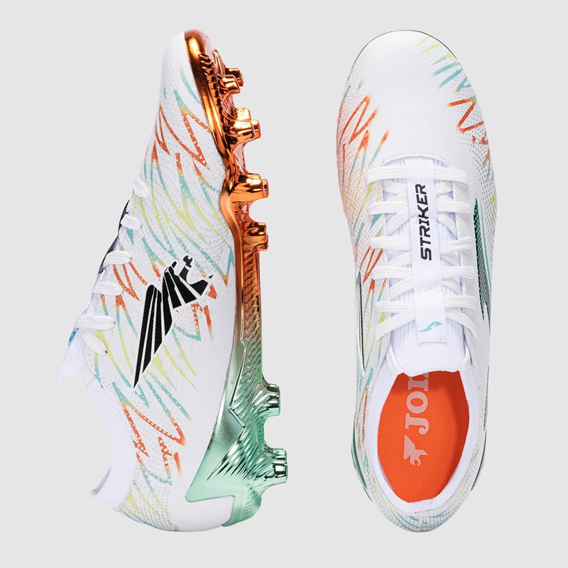 Joma Herren Striker 25 FG Firm Ground Fußballschuhe Weiß