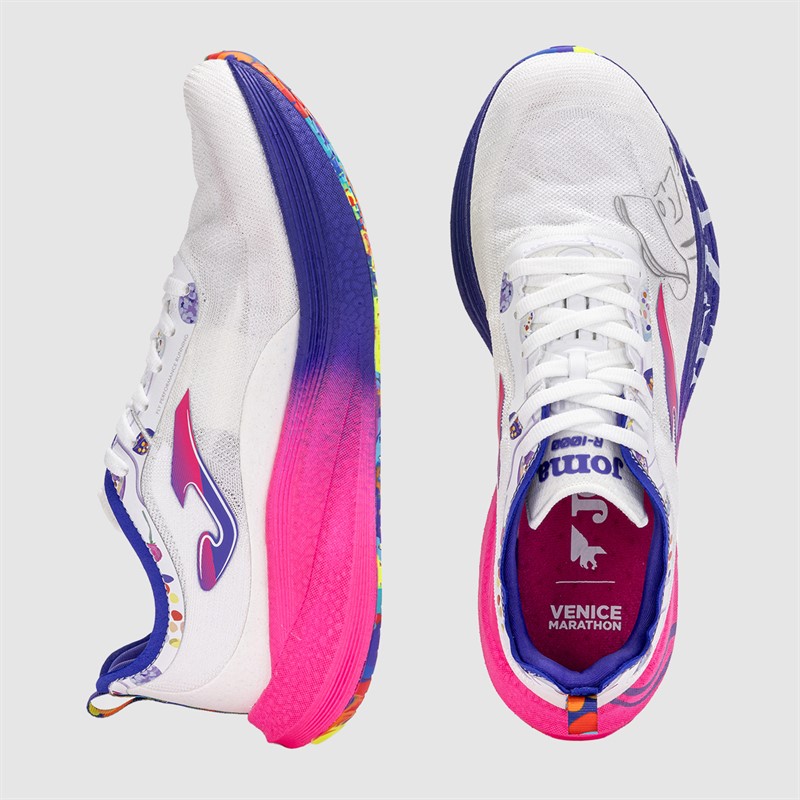 Joma R1000 25 Venezia Marathon Carbon Plade Neutrale Løbesko Hvid