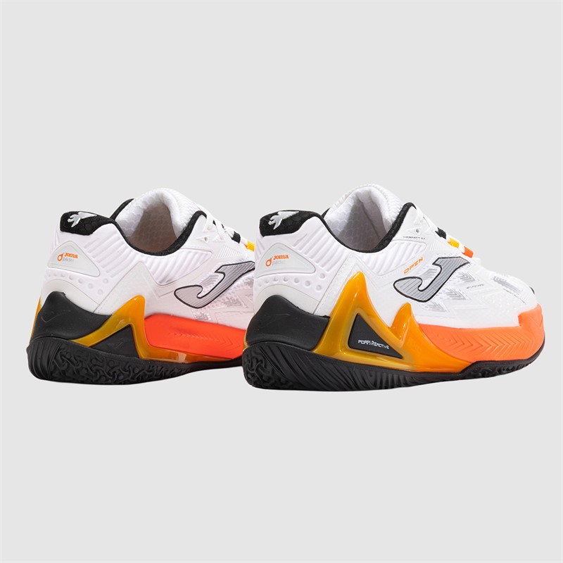 Joma Herre Open 25 Padel Sko White Fluorescent Saffron