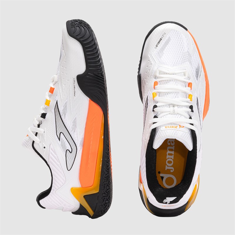 Joma Herre Open 25 Padel Sko White Fluorescent Saffron