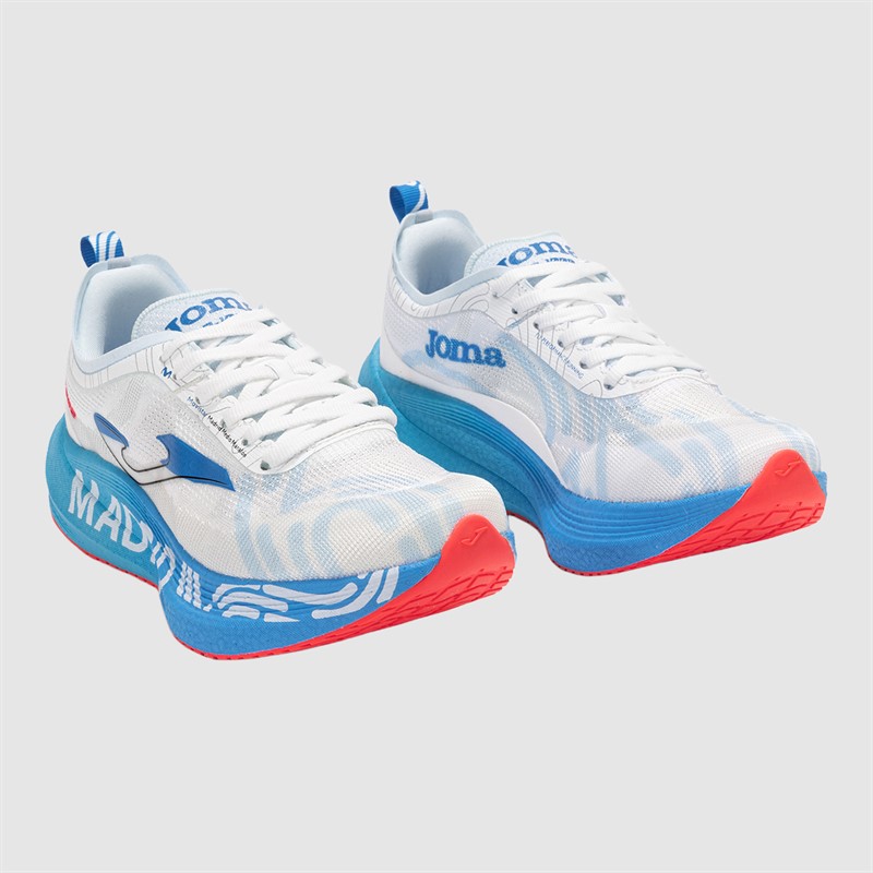 Joma Herre R1000 25 Madrid Halvmaraton Kulfiberplade Neutrale Løbesko Hvid