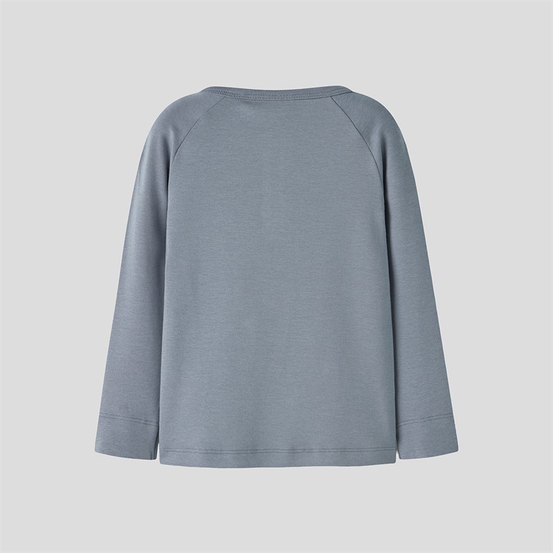 Lil' Atelier Drenge Geo Langærmet Bluse Tradewinds