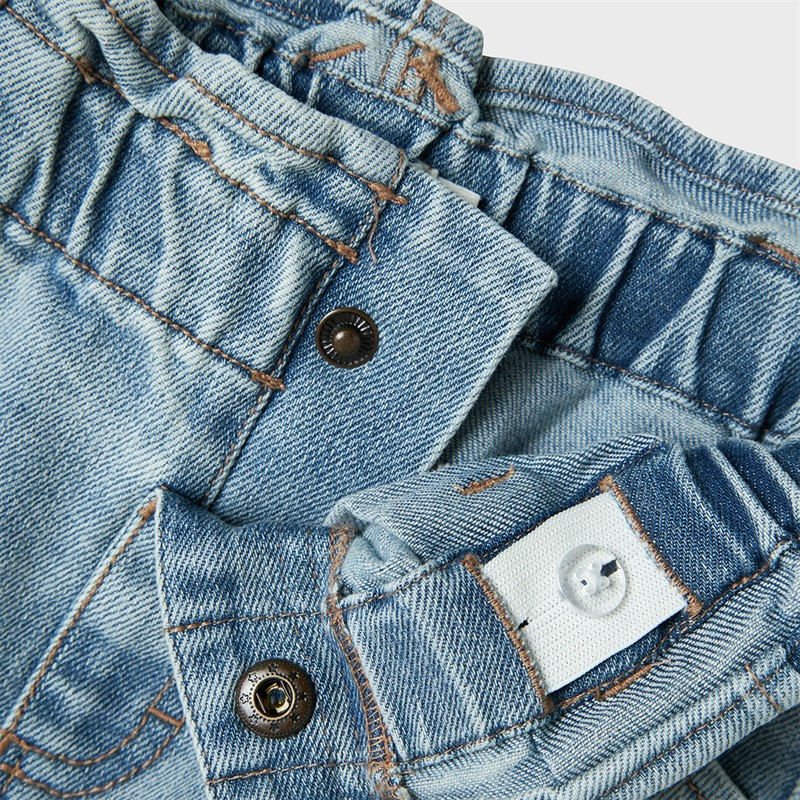 Lil' Atelier Darlee spódniczka dżinsowa dla dziewczynki kolor Medium Blue Denim