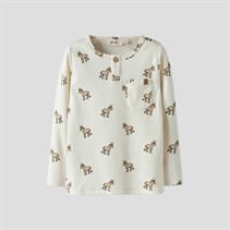 Lil' Atelier Junge Layo Kaktus Langarm Oberteil Coconut Milk