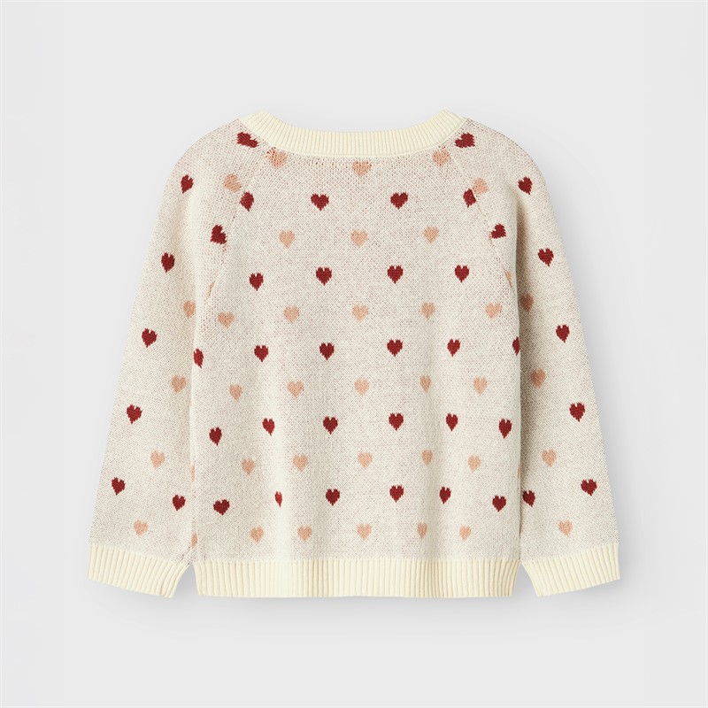 Lil' Atelier dla dziewczynki kardigan z dzianiny Saran kolor Turtledove