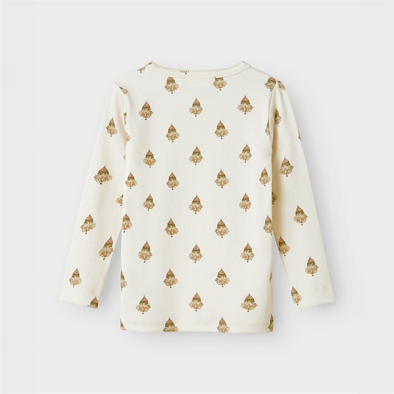 Lil' Atelier Piger Lavo Langærmet T-shirt Pastel Parchment