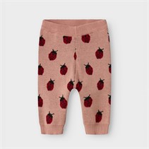 Lil' Atelier Spodnie dzianinowe Lulio dla dziewczynki kolor Misty Rose