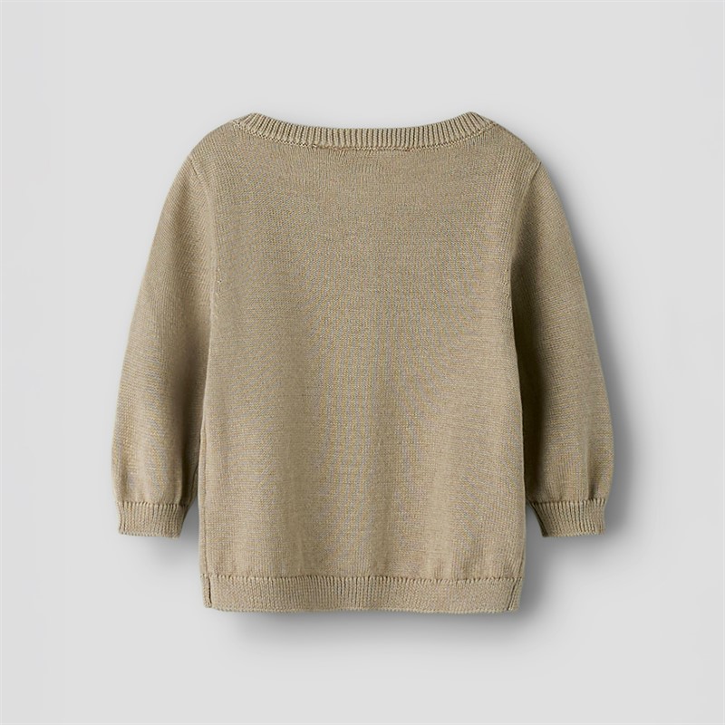 Lil' Atelier Børne Dundo Strikket Cardigan Oxford Tan