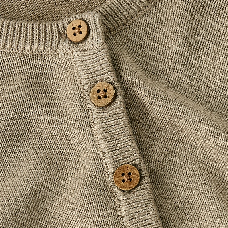 Lil' Atelier Børne Dundo Strikket Cardigan Oxford Tan