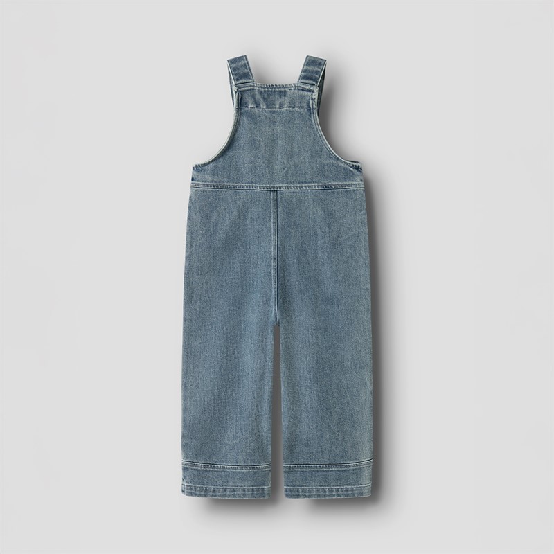 Lil' Atelier Overalls Damla dla dziewczynki kolor Medium Blue Denim