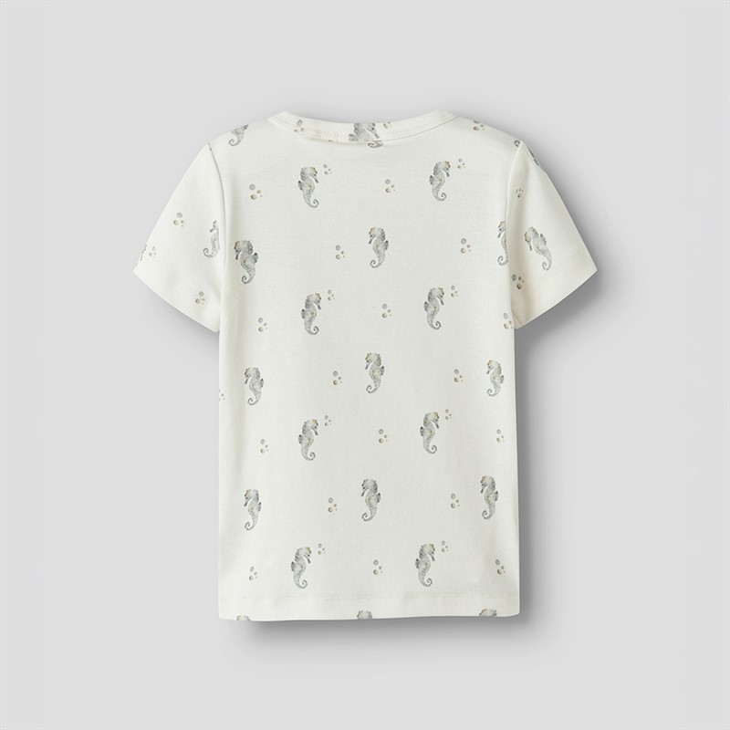 Lil' Atelier T-shirt Gayo dla chłopca kolor Coconut Milk