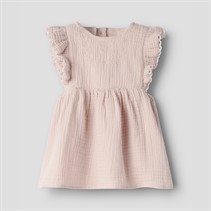 Lil' Atelier Mädchen Fulina Kurzarm Kleid Peach Whip