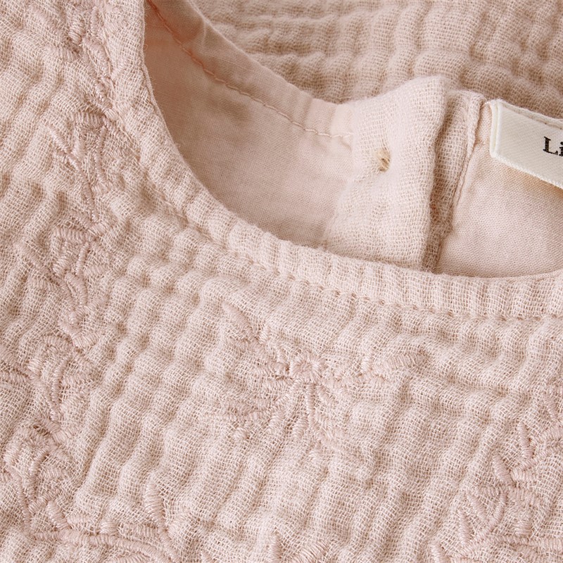 Lil' Atelier Piger Fulina Kortærmet Kjole Peach Whip