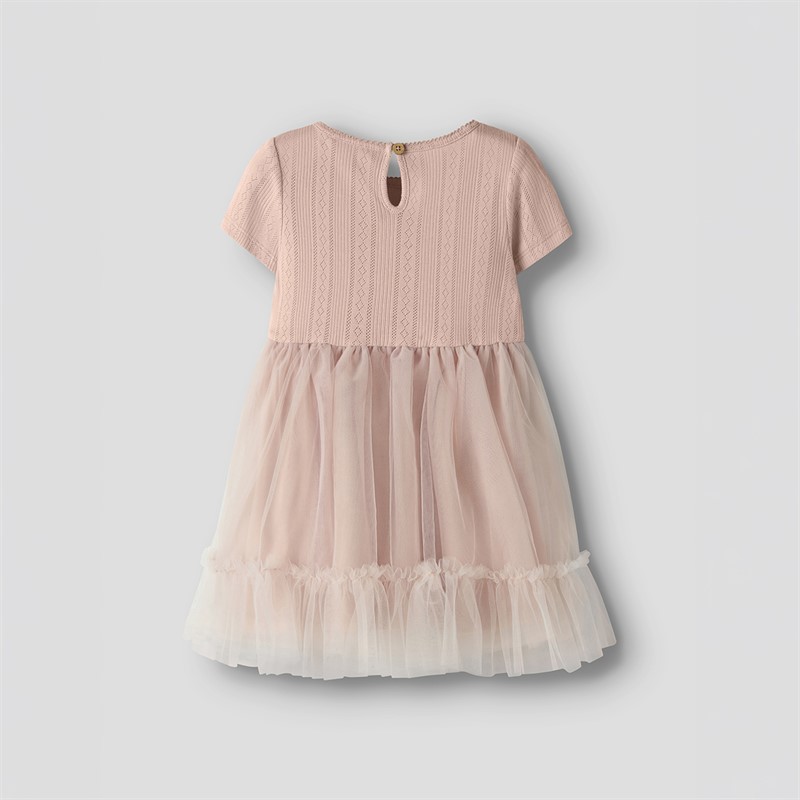 Lil' Atelier Piger Fanella tyl kjole Peach Whip
