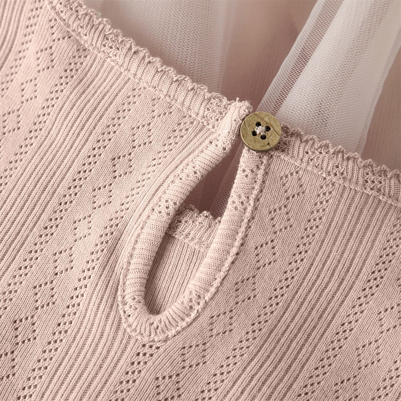 Lil' Atelier Piger Fanella tyl kjole Peach Whip