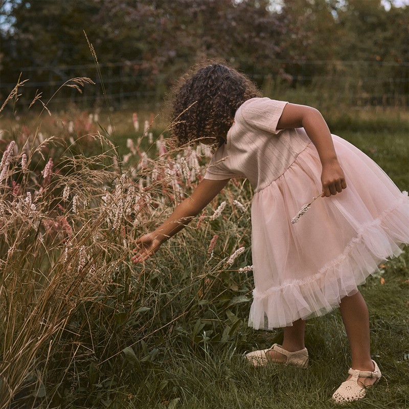 Lil' Atelier Piger Fanella tyl kjole Peach Whip