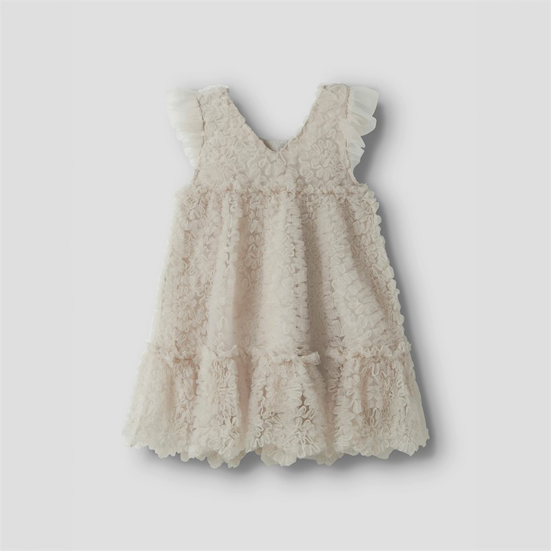 Lil' Atelier Piger Fauna Tyl Kjole Pumice Stone