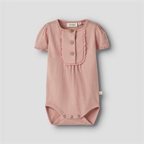 Lil' Atelier Mädchen Halina Kurzarm Strampler Rose Tan