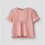 Lil' Atelier Piger Halina Kortærmet T-shirt Rose Tan